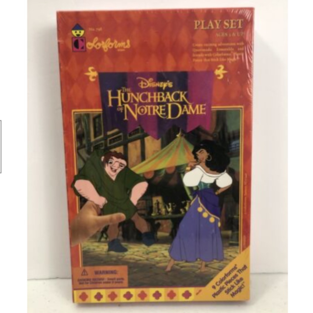 Vintage Disney Hunchback of Notre Dame Colorforms Play Set New No.798